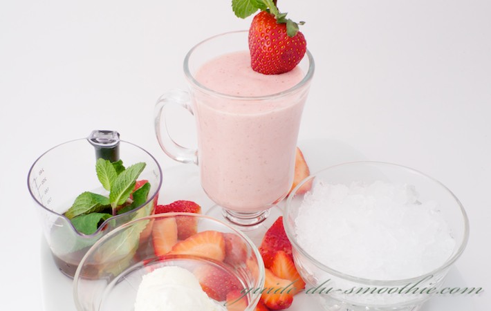Smoothie Fraise menthe